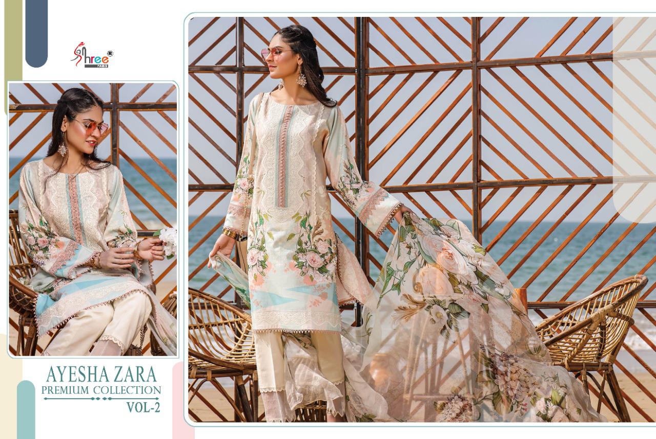 Shree Ayesha Zara Premium Collection Vol 2 Pakistani Salwar Suits Buy Pakistani Lawn  Suits Catalog