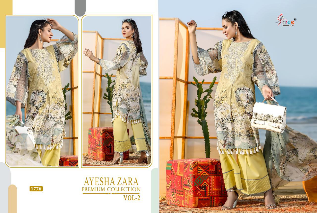 Shree Ayesha Zara Premium Collection Vol 2 Pakistani Salwar Suits Buy Pakistani Lawn  Suits Catalog