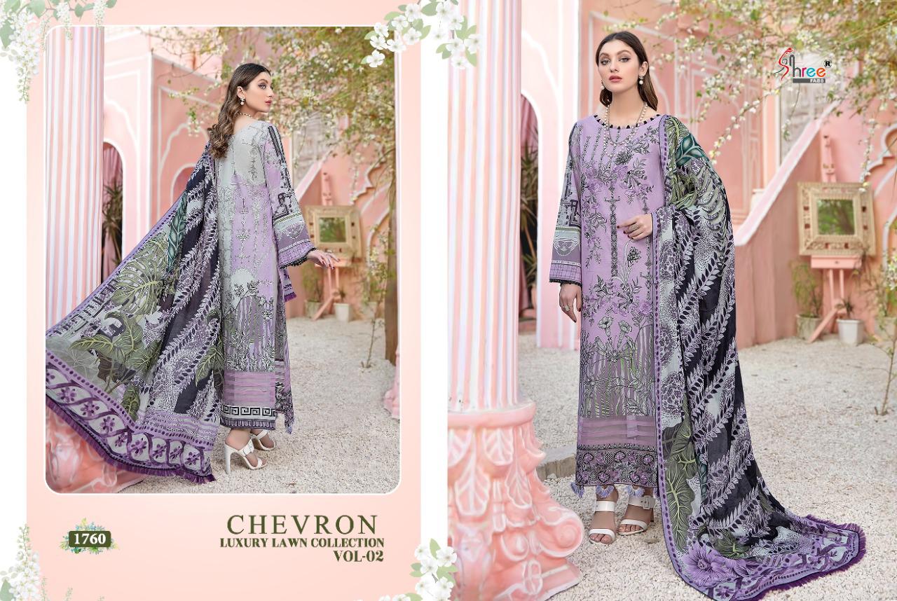 Shree Chevron Luxury Lawn Collection Vol  2 Pakistani Lawn Salwar Suits Buy Wholesale Collection