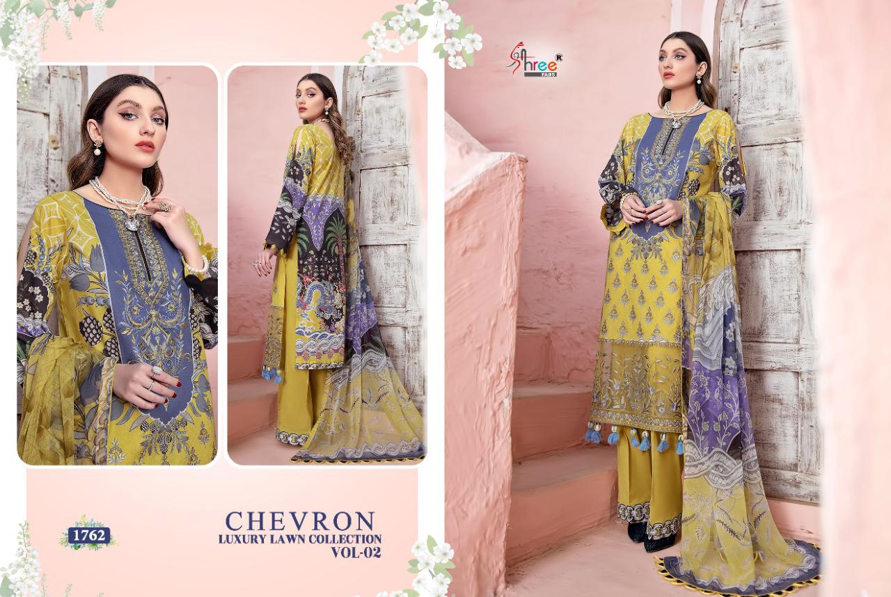 Shree Chevron Luxury Lawn Collection Vol  2 Pakistani Lawn Salwar Suits Buy Wholesale Collection