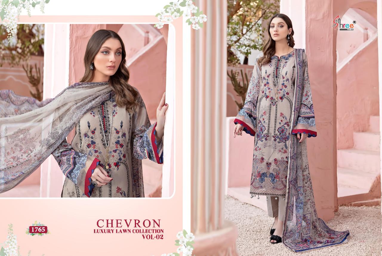 Shree Chevron Luxury Lawn Collection Vol  2 Pakistani Lawn Salwar Suits Buy Wholesale Collection