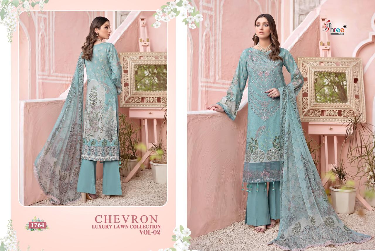 Shree Chevron Luxury Lawn Collection Vol  2 Pakistani Lawn Salwar Suits Buy Wholesale Collection