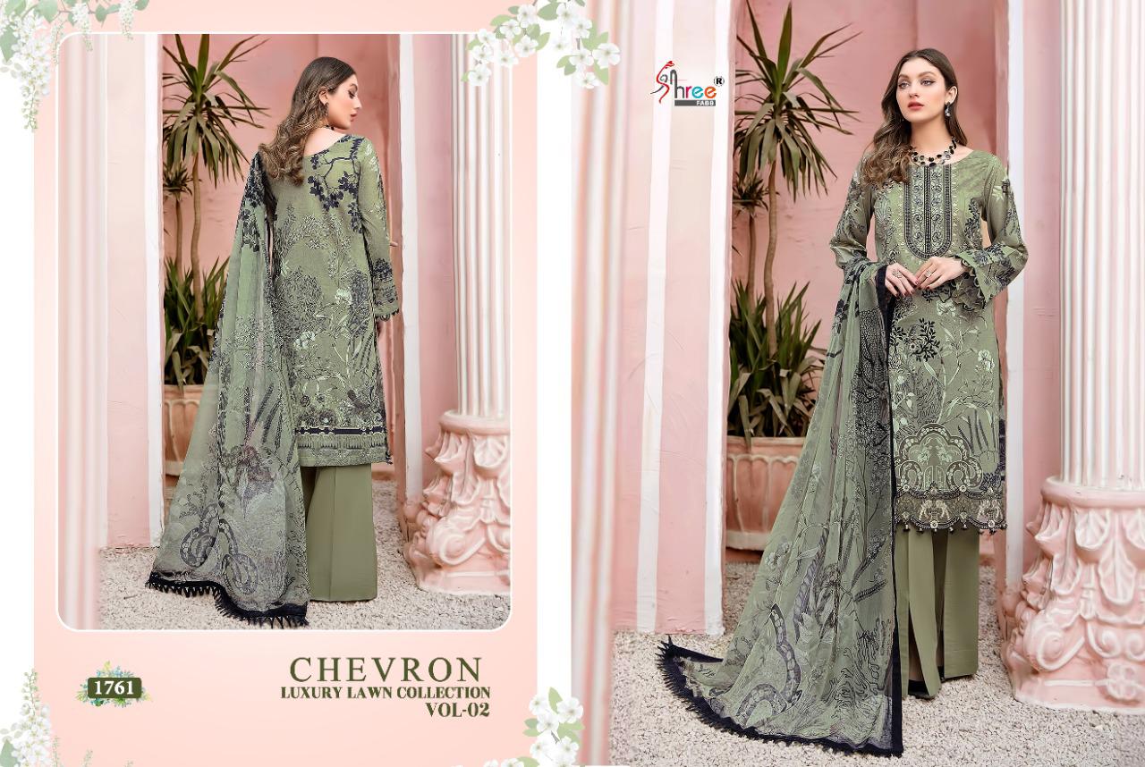 Shree Chevron Luxury Lawn Collection Vol  2 Pakistani Lawn Salwar Suits Buy Wholesale Collection
