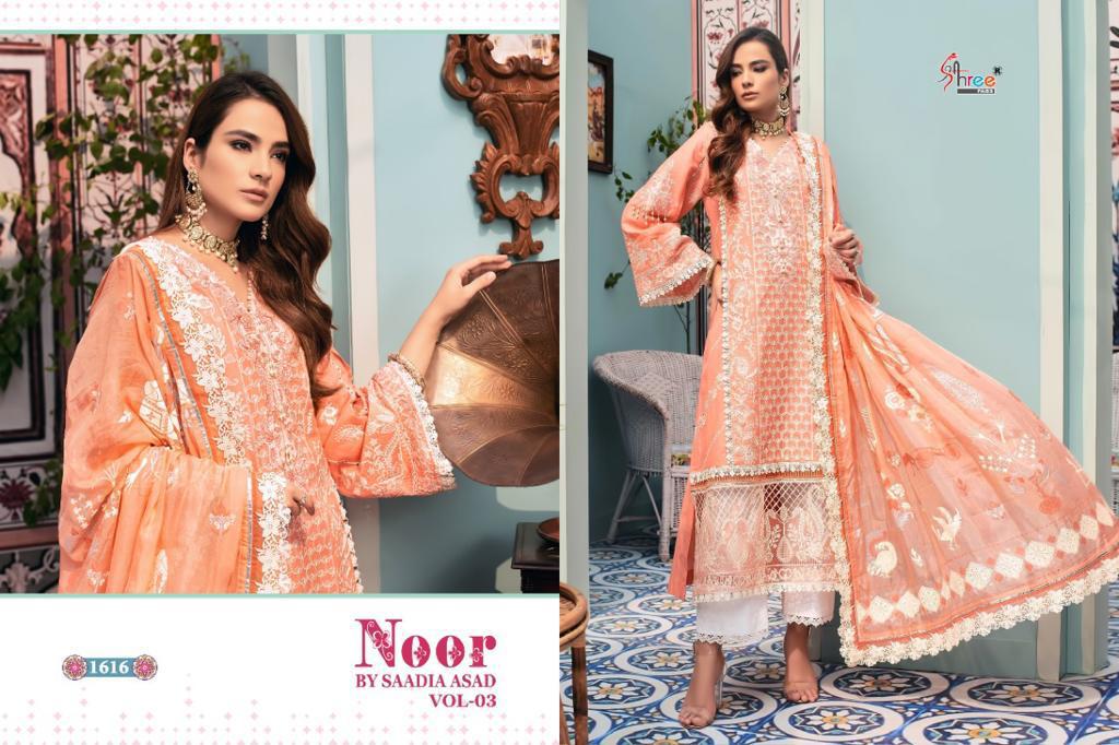 Shree Fab Noor By Saadia Asad  Vol 3 Pakistani Suits - Shop Pakistani Dresses Online For Women
