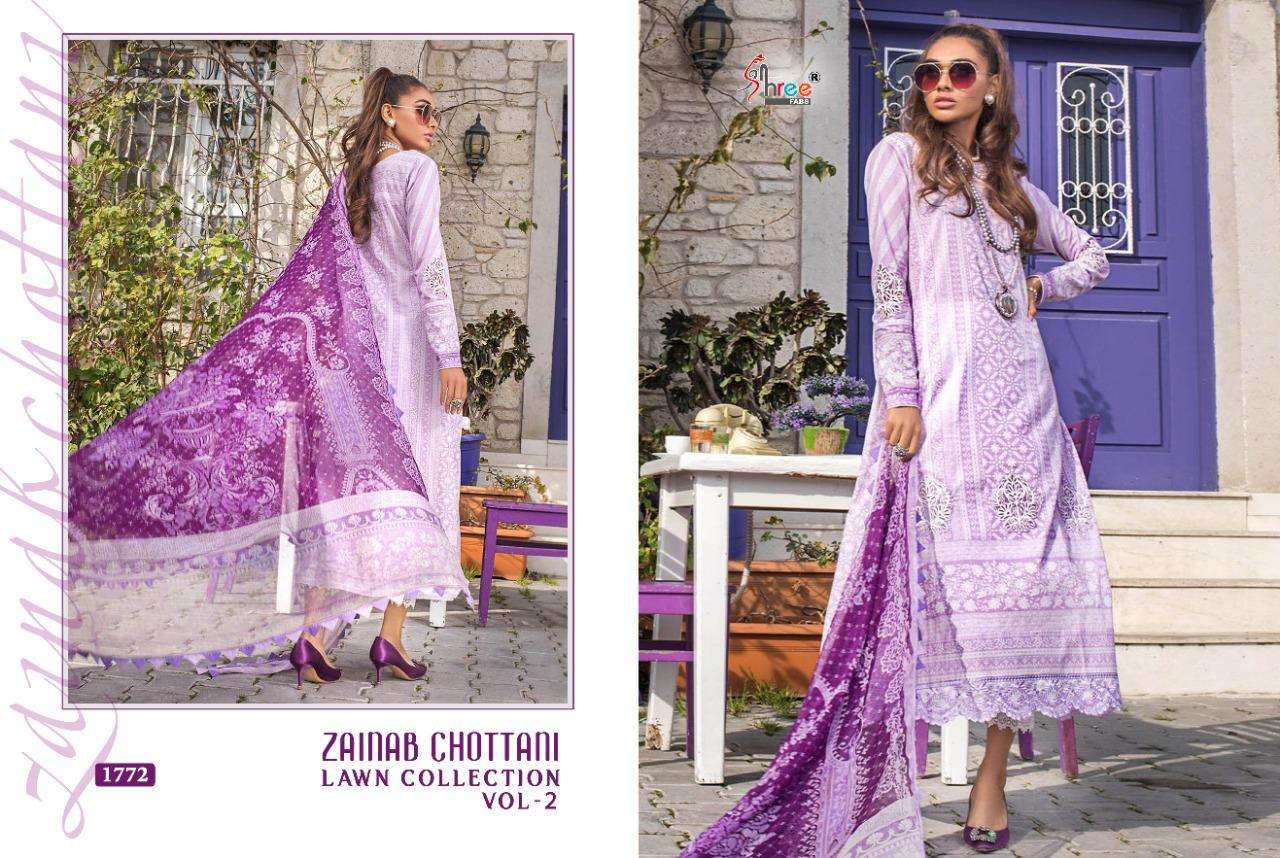 Shree Zainab Chottani Lawn Collection  Vol 2 Pure Lawn Cotton  Buy Pakistani Salwar Suits