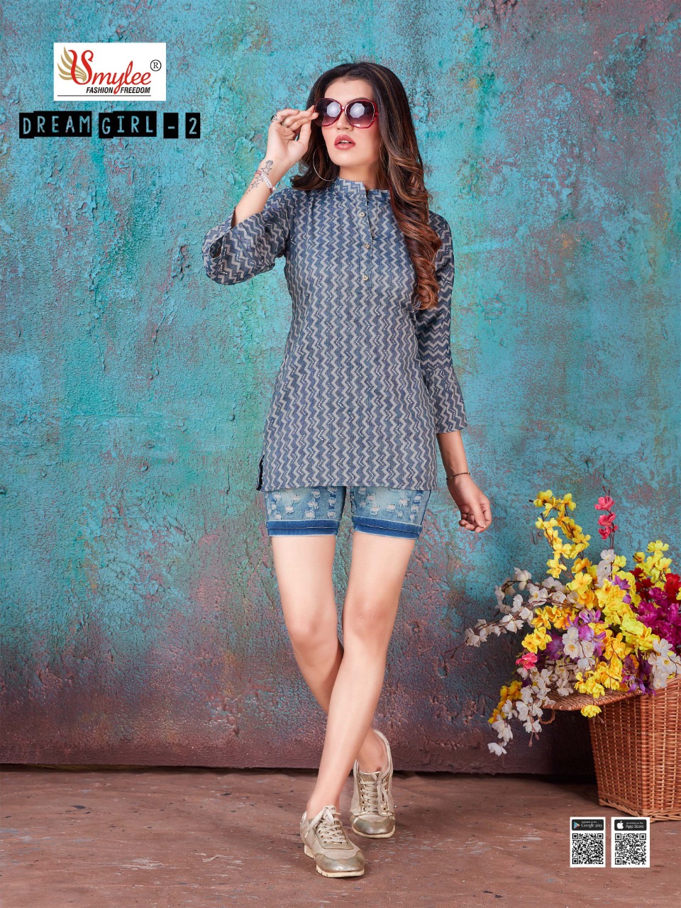 Smylee Dream Girl  Vol 2 Printed Western Top  Catalog
