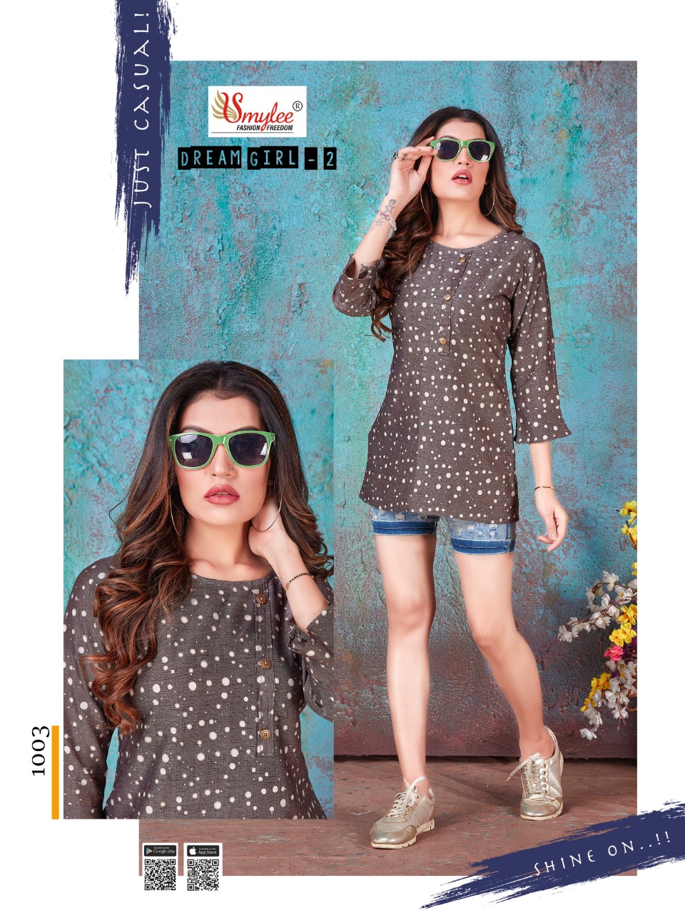 Smylee Dream Girl  Vol 2 Printed Western Top  Catalog