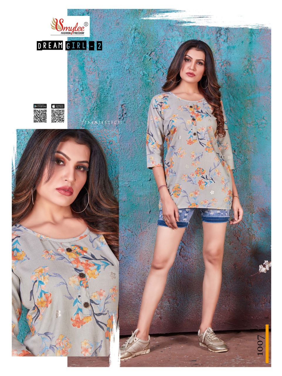Smylee Dream Girl  Vol 2 Printed Western Top  Catalog