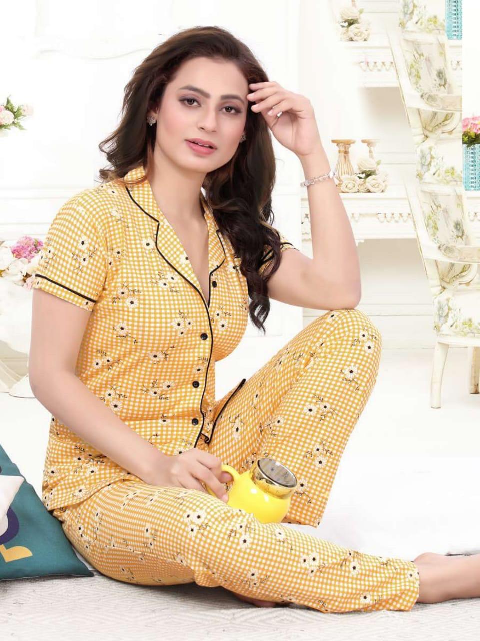 Vogue Shinker Ns Pocket Vol 136 Designer Hosiery Cotton Long Night Suit Catalog