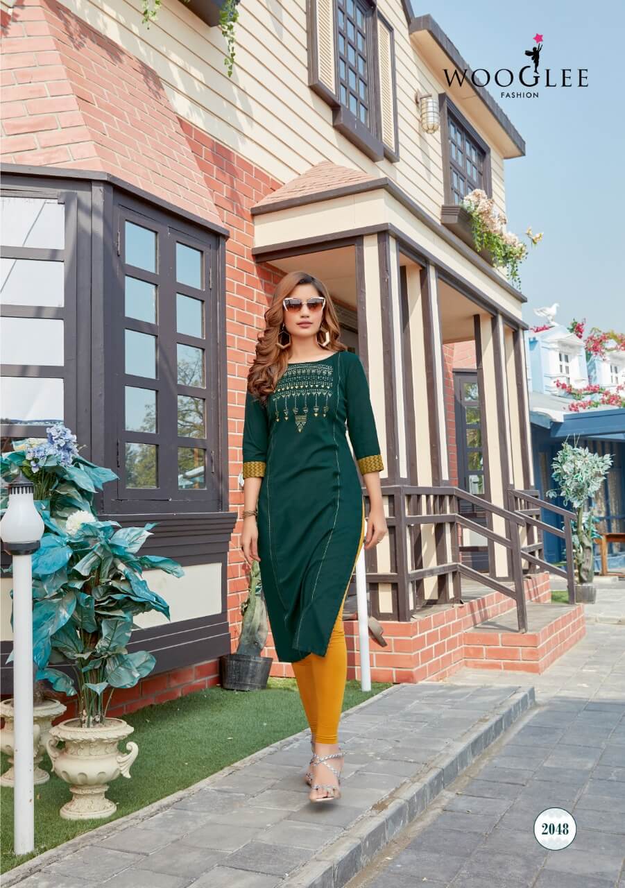 Wooglee Barbella  Vol 7 Stylist Rayon Kurti Buy  Wholesale Clothing Suppliers
