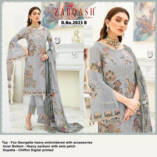 Zarqash Dynamic Fancy Georgette Embroidery Pakistani Salwar  Catalog