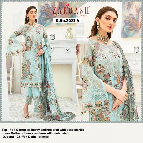 Zarqash Dynamic Fancy Georgette Embroidery Pakistani Salwar  Catalog