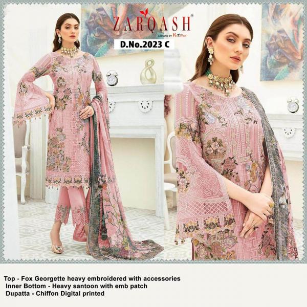 Zarqash Dynamic Fancy Georgette Embroidery Pakistani Salwar  Catalog