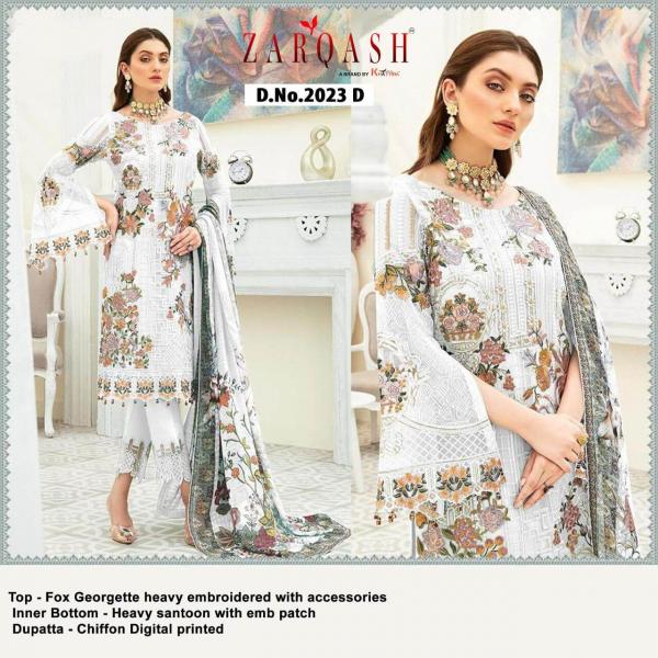 Zarqash Dynamic Fancy Georgette Embroidery Pakistani Salwar  Catalog