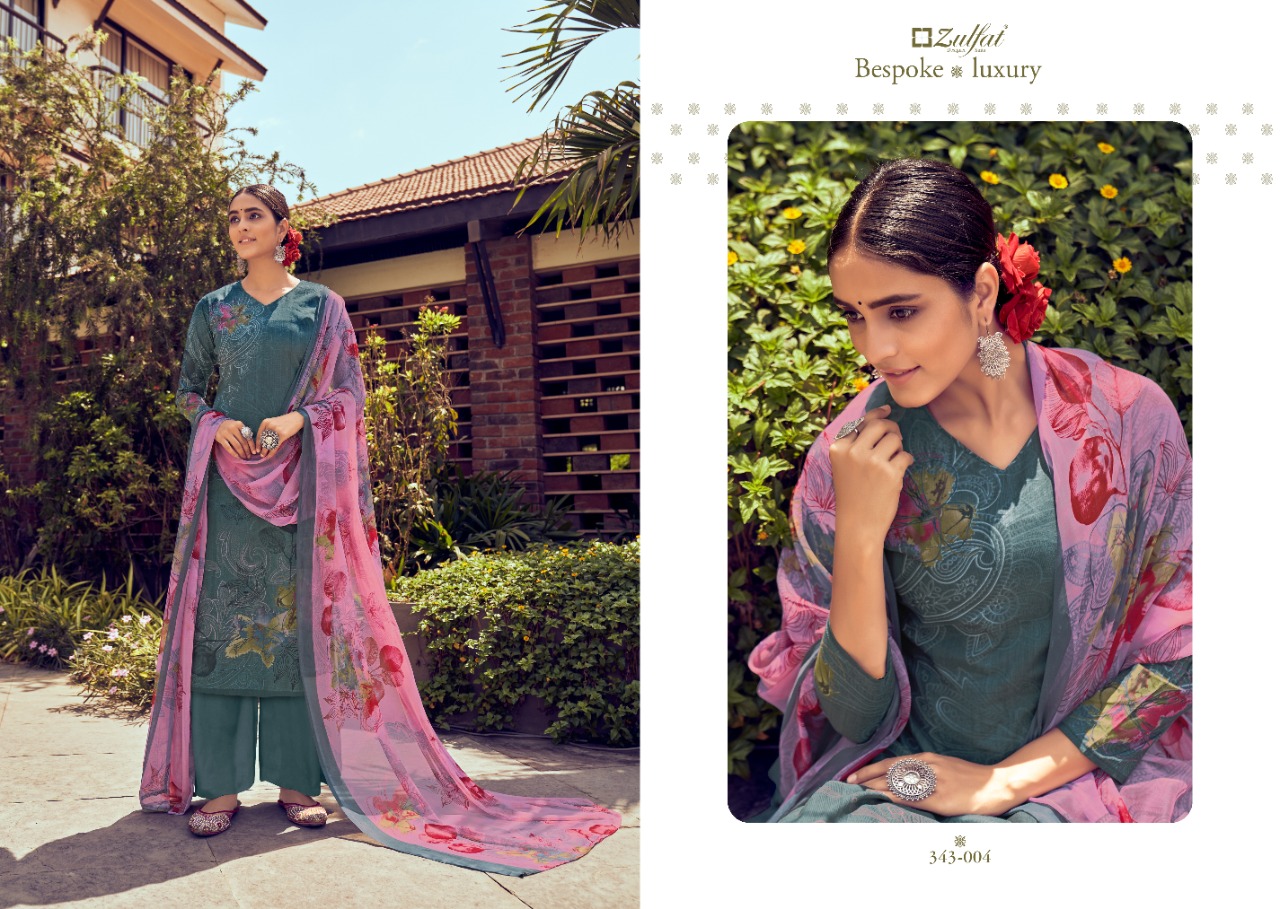 Zulfat Summer Bonanza Exclusive Designer Dress Material Catalog