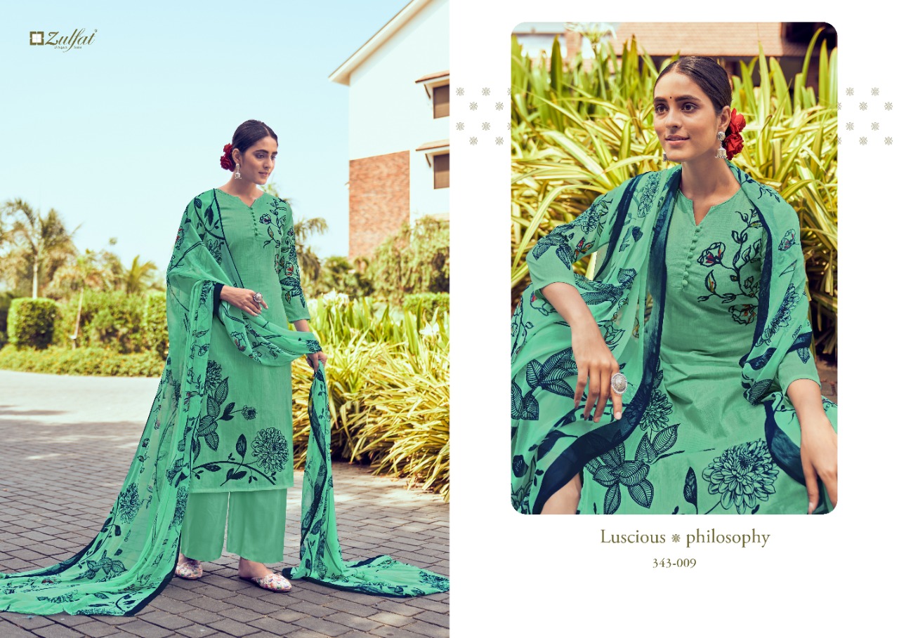 Zulfat Summer Bonanza Exclusive Designer Dress Material Catalog