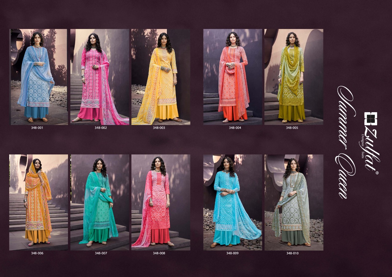 Zulfat  Summer Queen   Designer Dress Material  Catalog