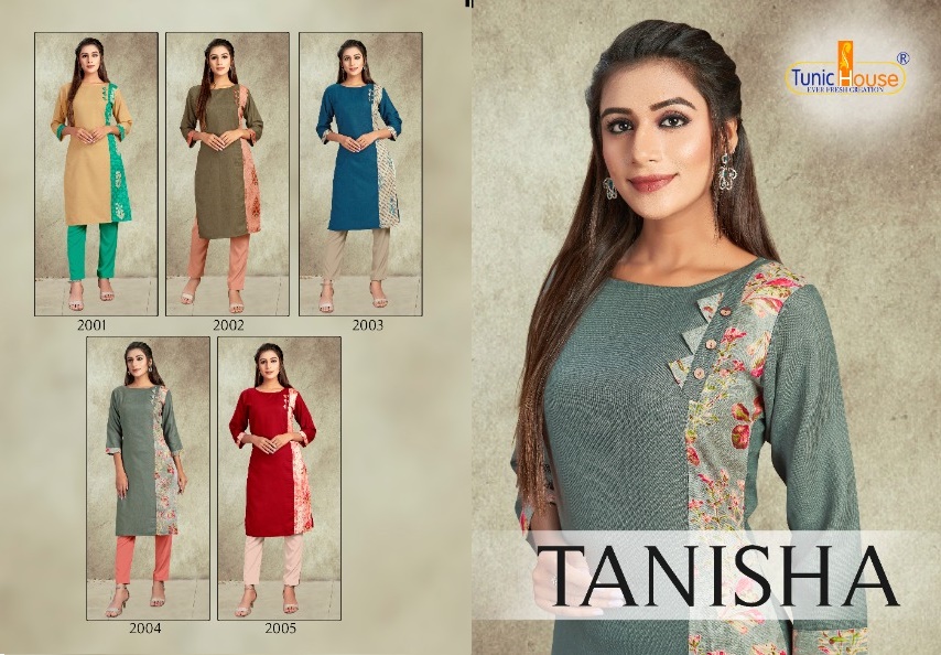 Suvesh Tanisha Kurti with Pant Wholesale Catalog 5 Pcs  Suratfabriccom