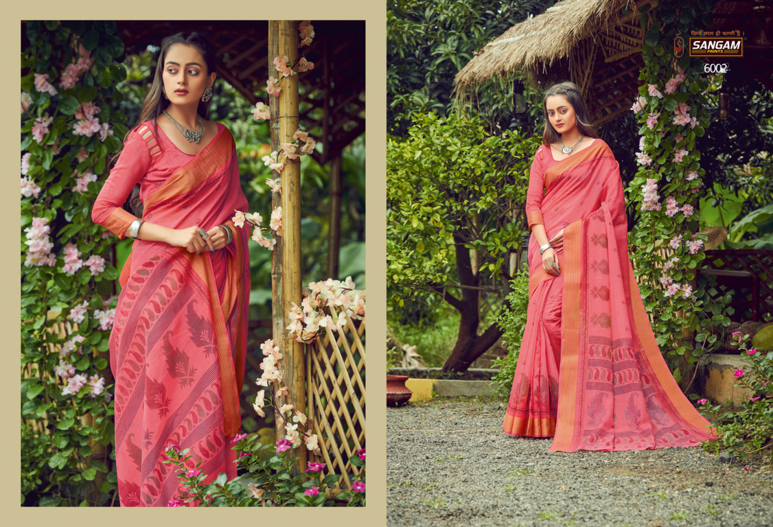 Sangam Graceful Printed Cotton Sarees