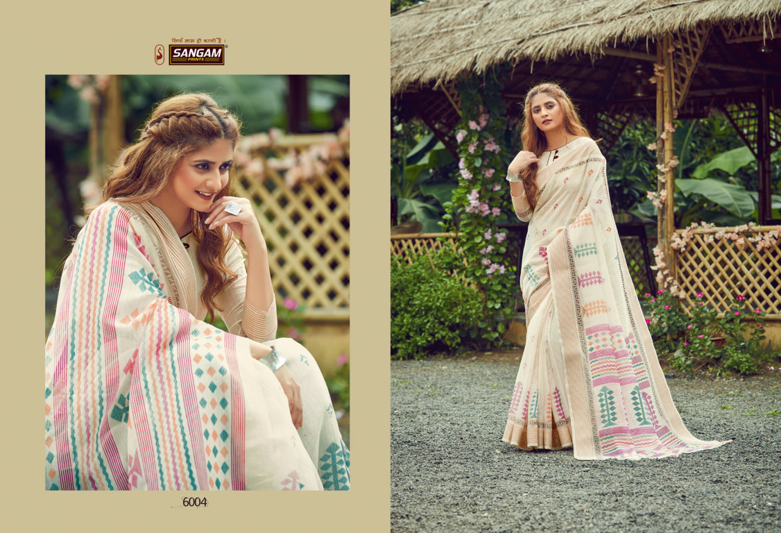 Sangam Graceful Printed Cotton Sarees