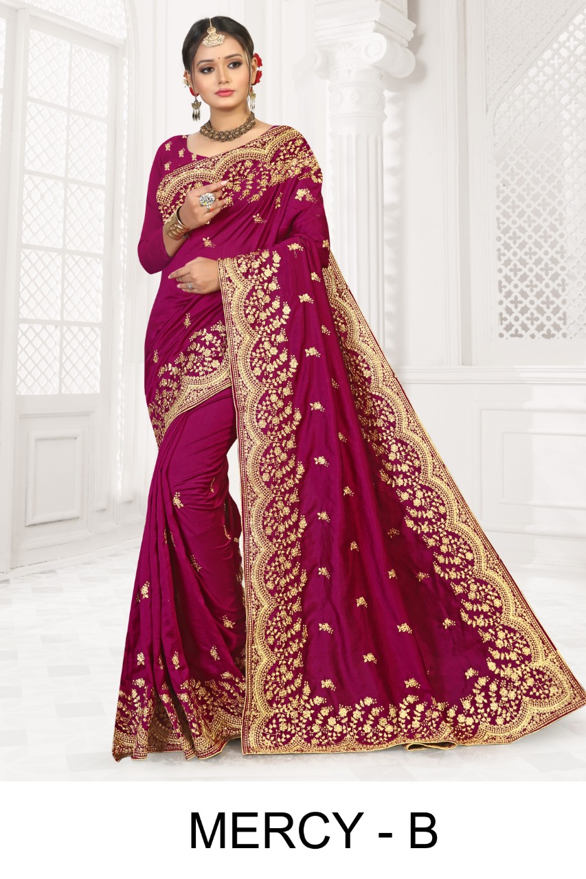 Ranjna Mercy Embroidery  Fancy Work Heavy Diamond Beautiful Collection