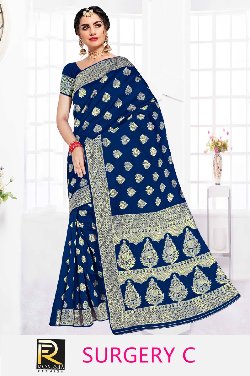 Ranjna Surgery Casual Wear Silk Saree Collection Wholesale Shop