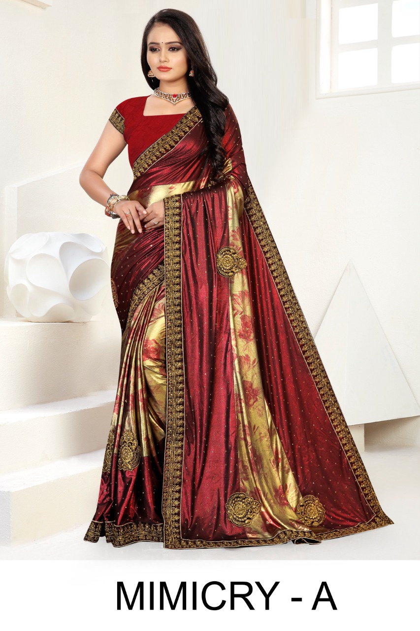 Ranjna Mimicry Occasional Wear Traditional Saree Collection