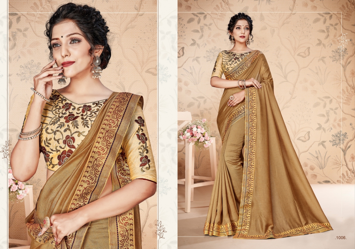Ranjna Anaisha Fancy Border Work Blouse Designer Saree Collection