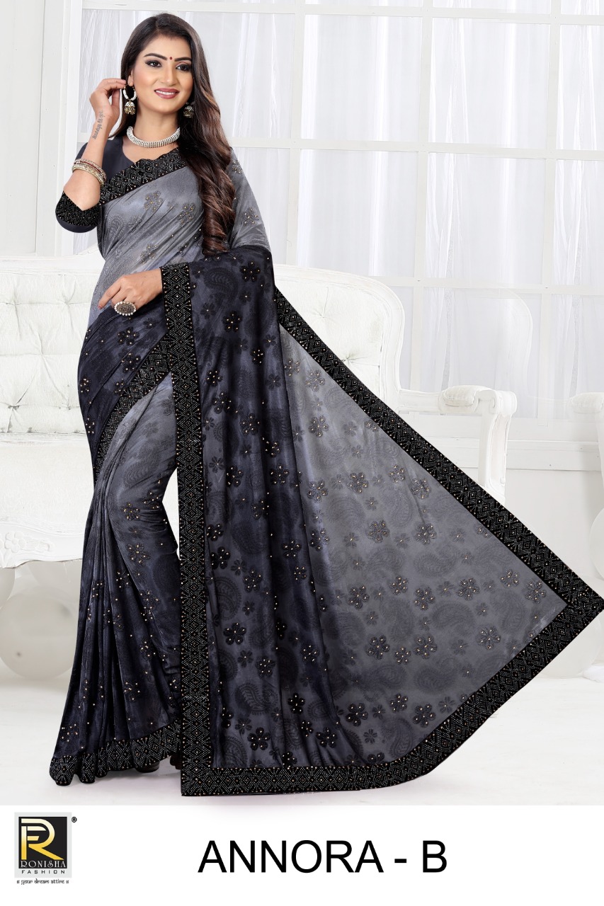 Ranjna Annora Occasional Wear Teri Brasso Traditional Saree Collection