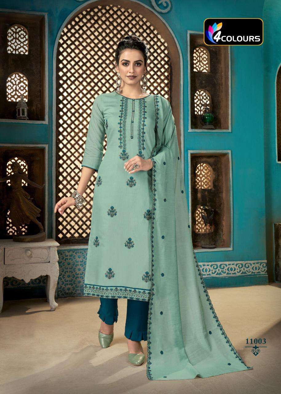 4 Colours Aleena Designer Silk Ethnic Wear Ready-made Buy Latest Kurti Design Patterns