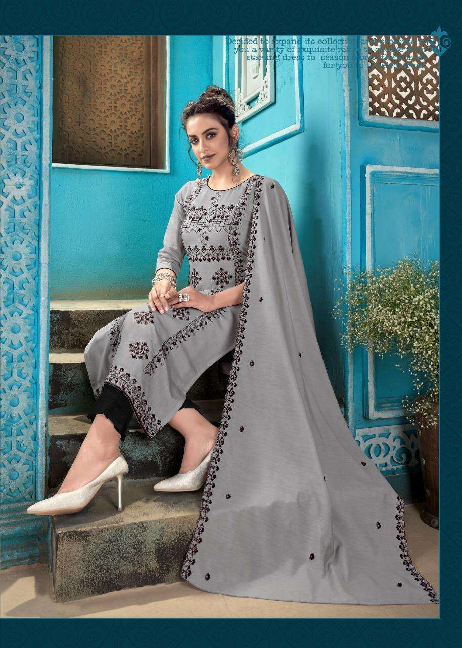 4 Colours Aleena Designer Silk Ethnic Wear Readymade Buy Latest Kurti  Design Patterns