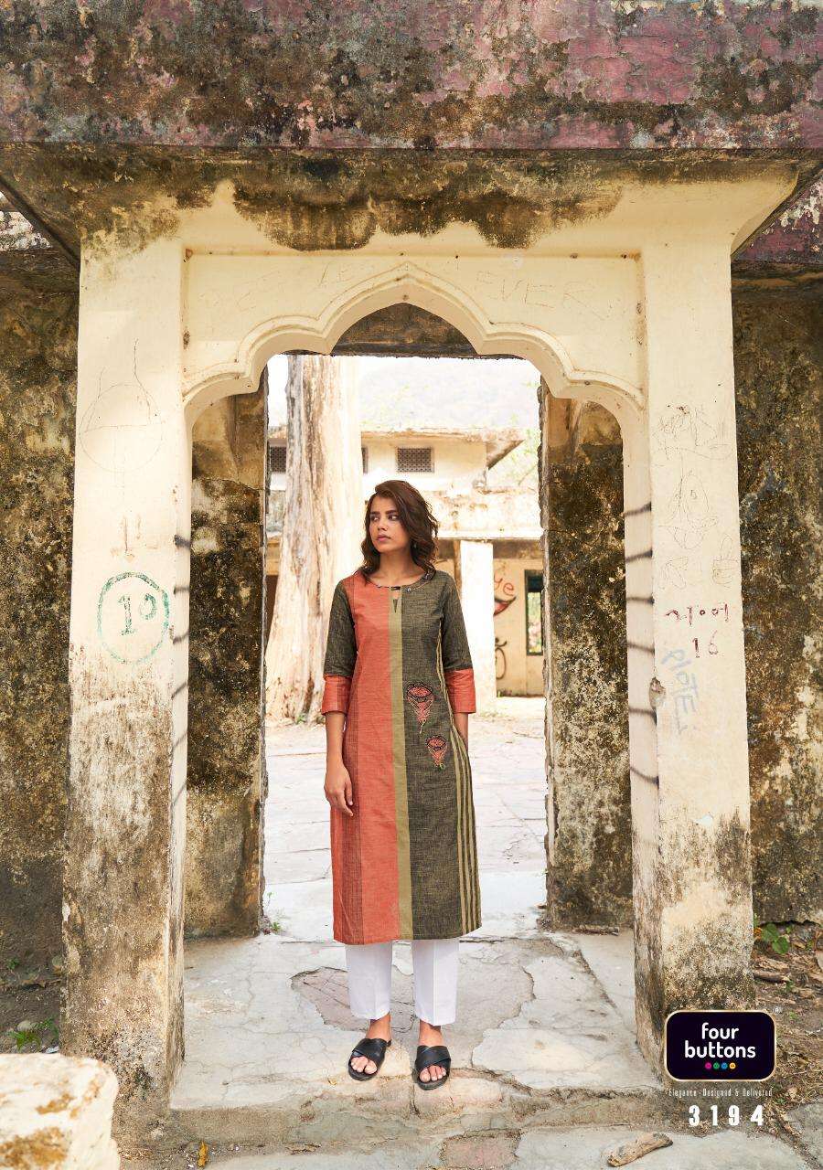 4 Colours Stripes Vol 6 Designer  Ethnic Wear Kurti  Catalog