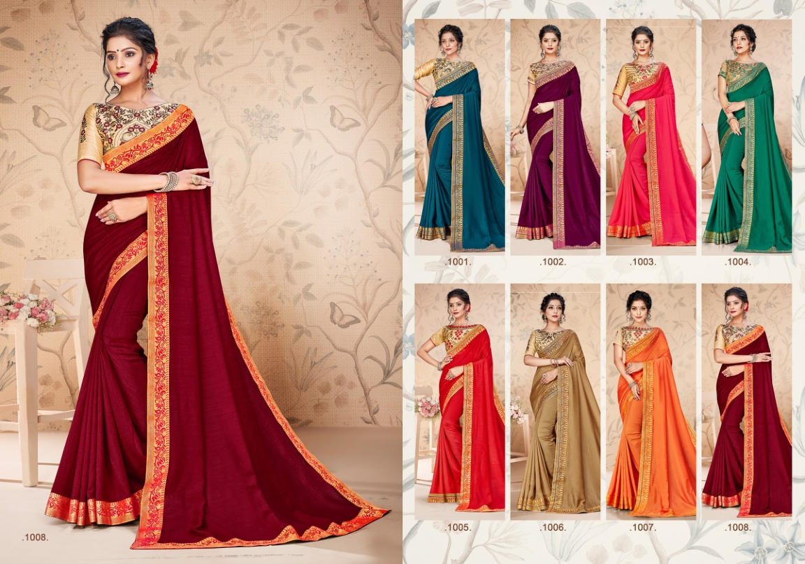 Ranjna Anaisha Fancy Border Work Blouse Designer Saree Collection