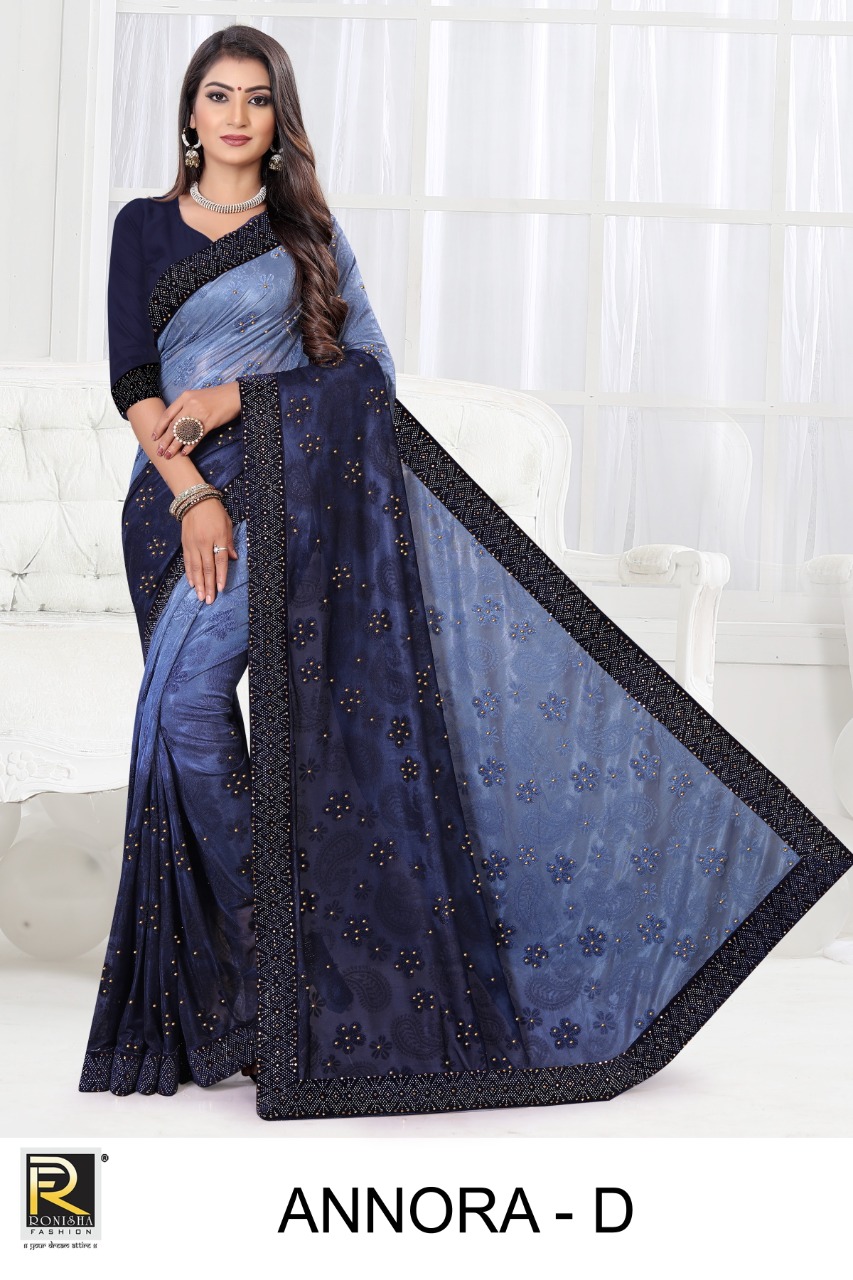 Ranjna Annora Occasional Wear Teri Brasso Traditional Saree Collection
