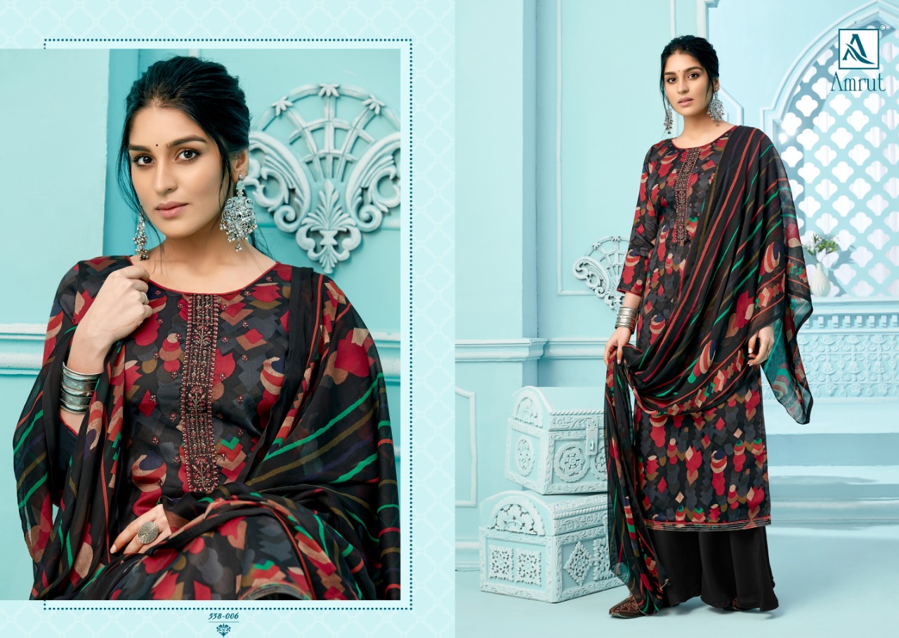 Alok Amrut Cotton  Designer Buy Embroidered Dress For Catalog