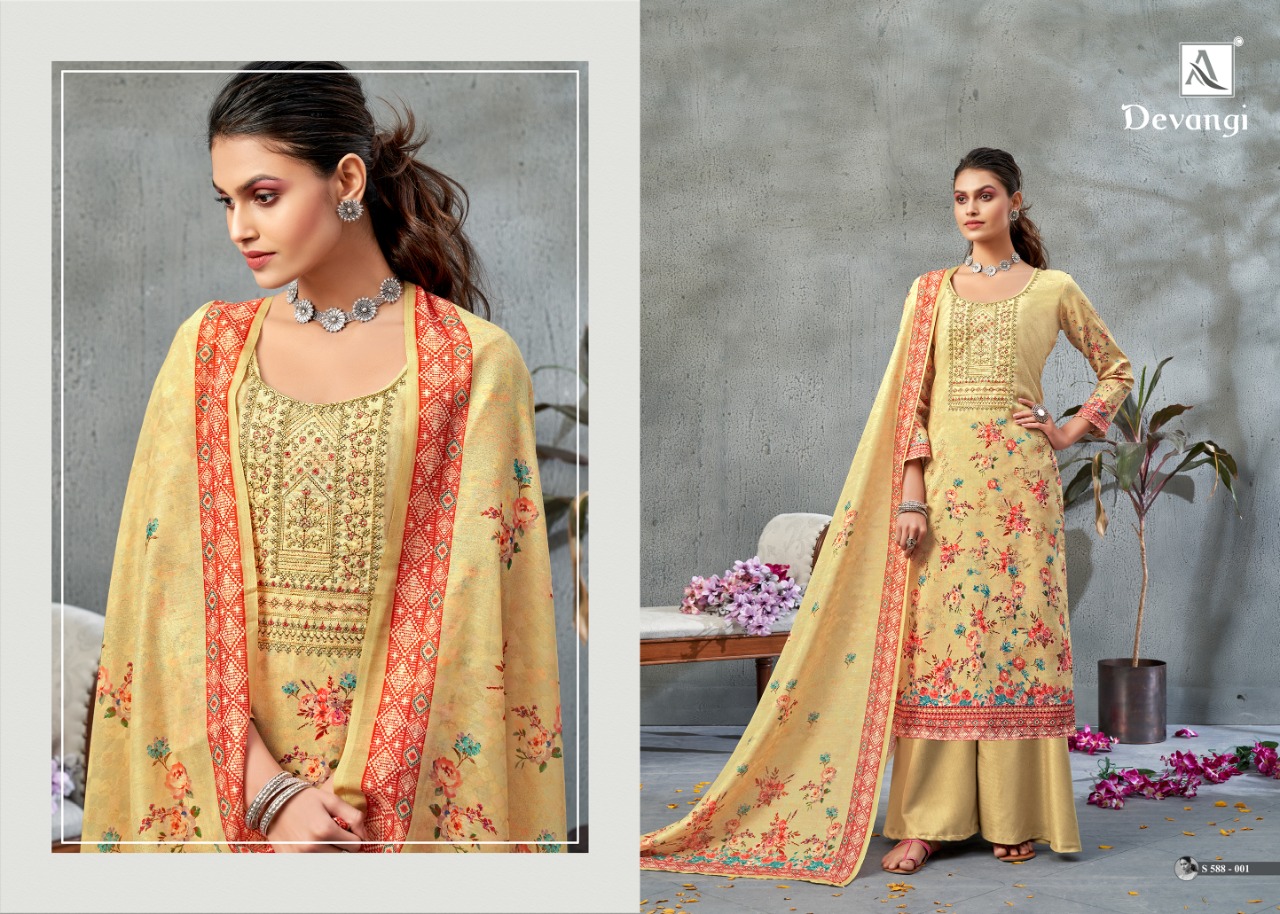 Alok Devangi  Designer Dress Material  Catalog