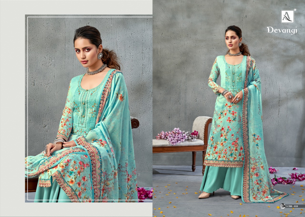 Alok Devangi  Designer Dress Material  Catalog