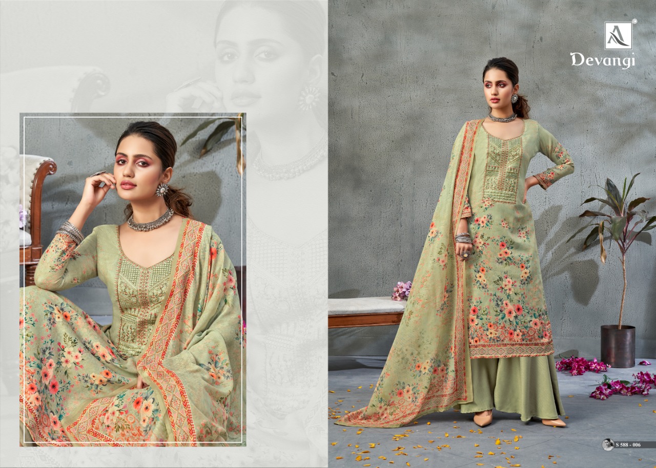 Alok Devangi  Designer Dress Material  Catalog