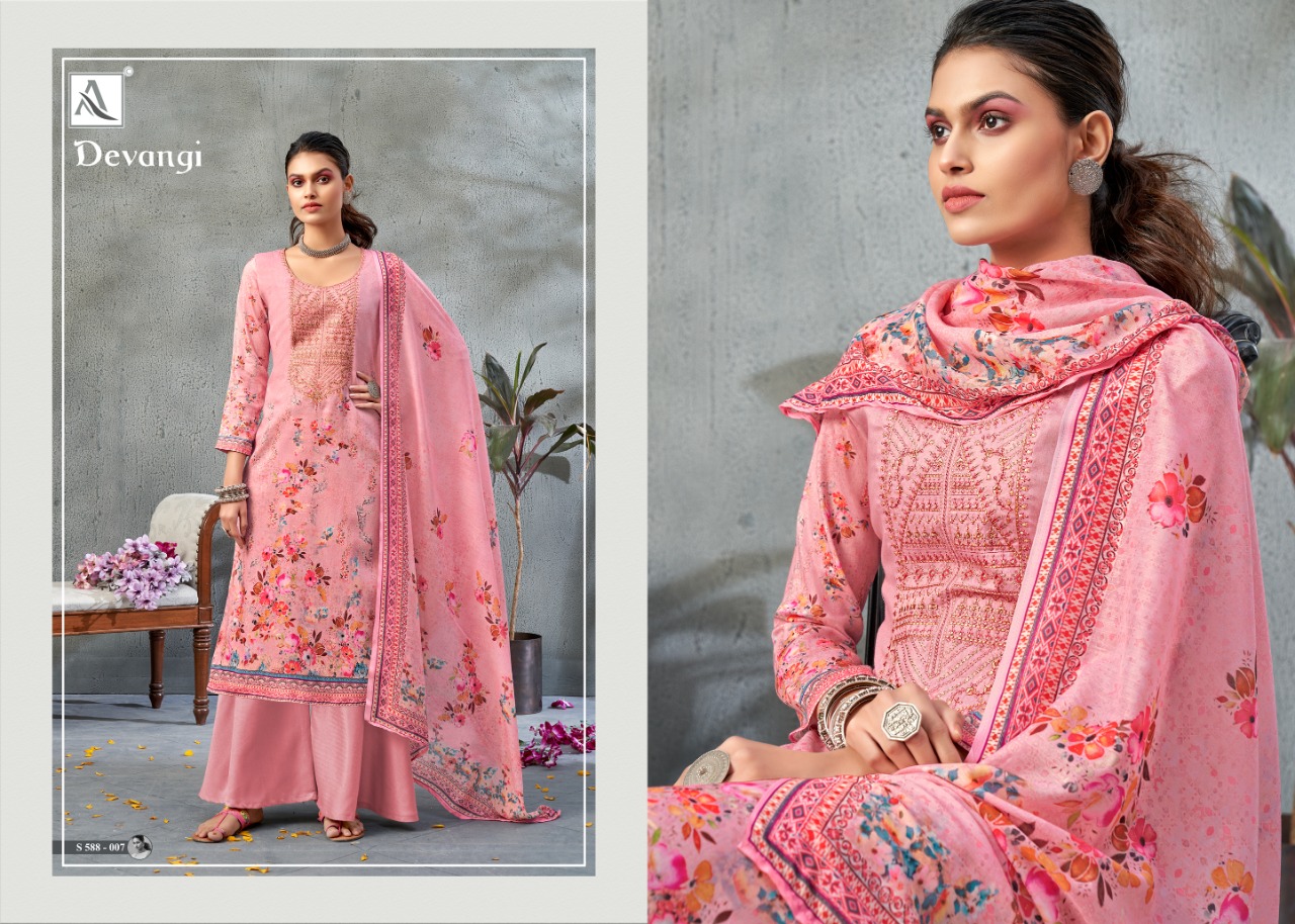 Alok Devangi  Designer Dress Material  Catalog