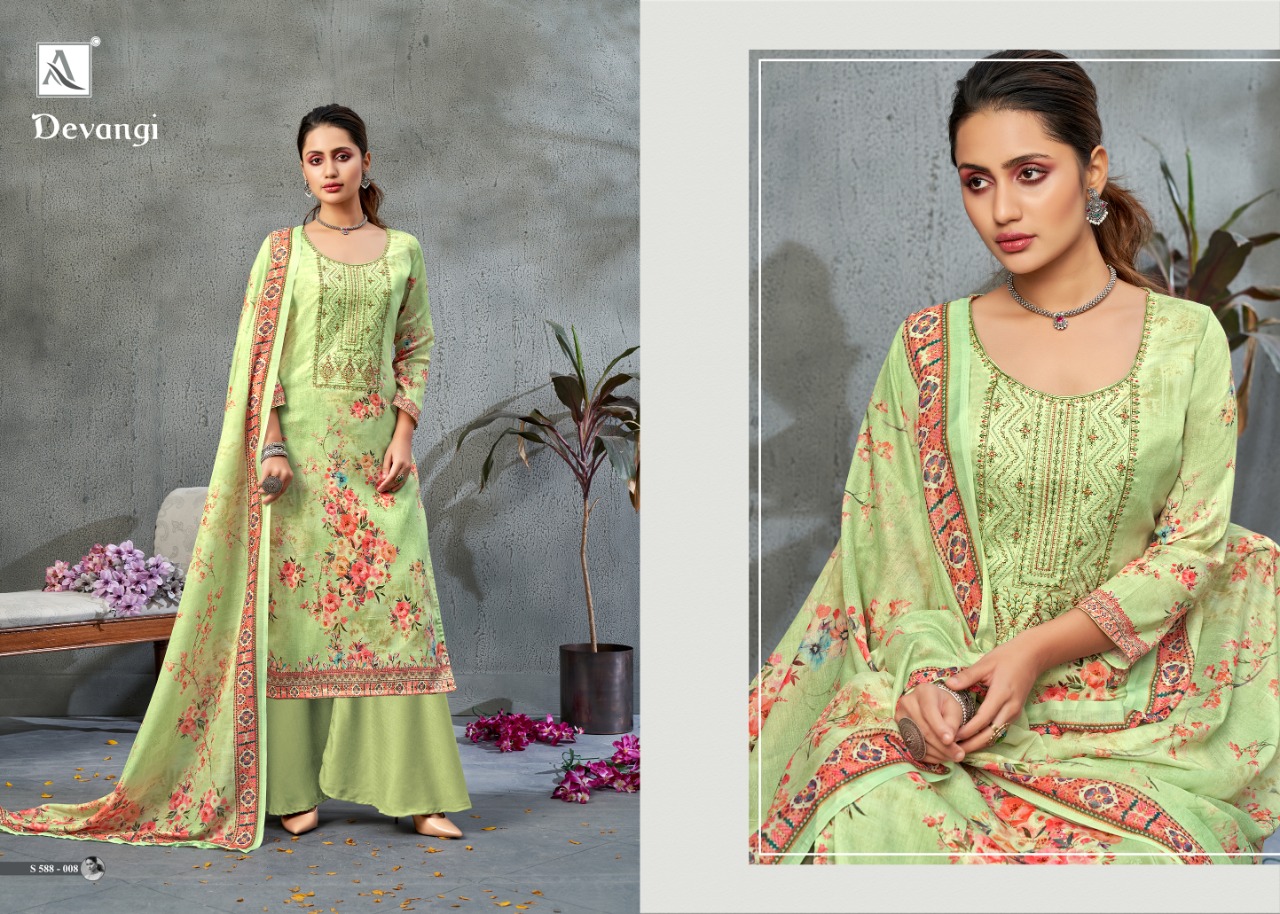 Alok Devangi  Designer Dress Material  Catalog