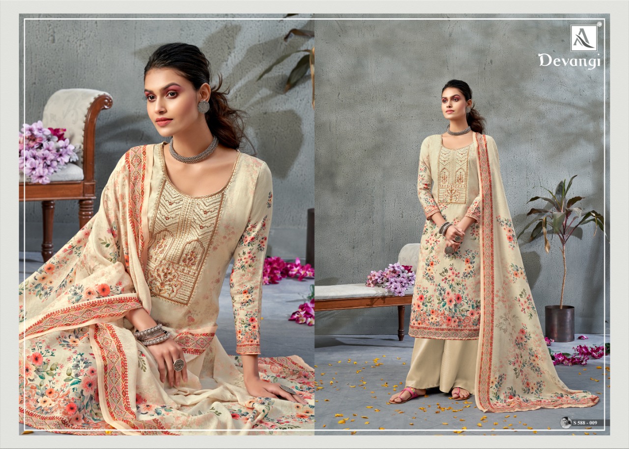 Alok Devangi  Designer Dress Material  Catalog