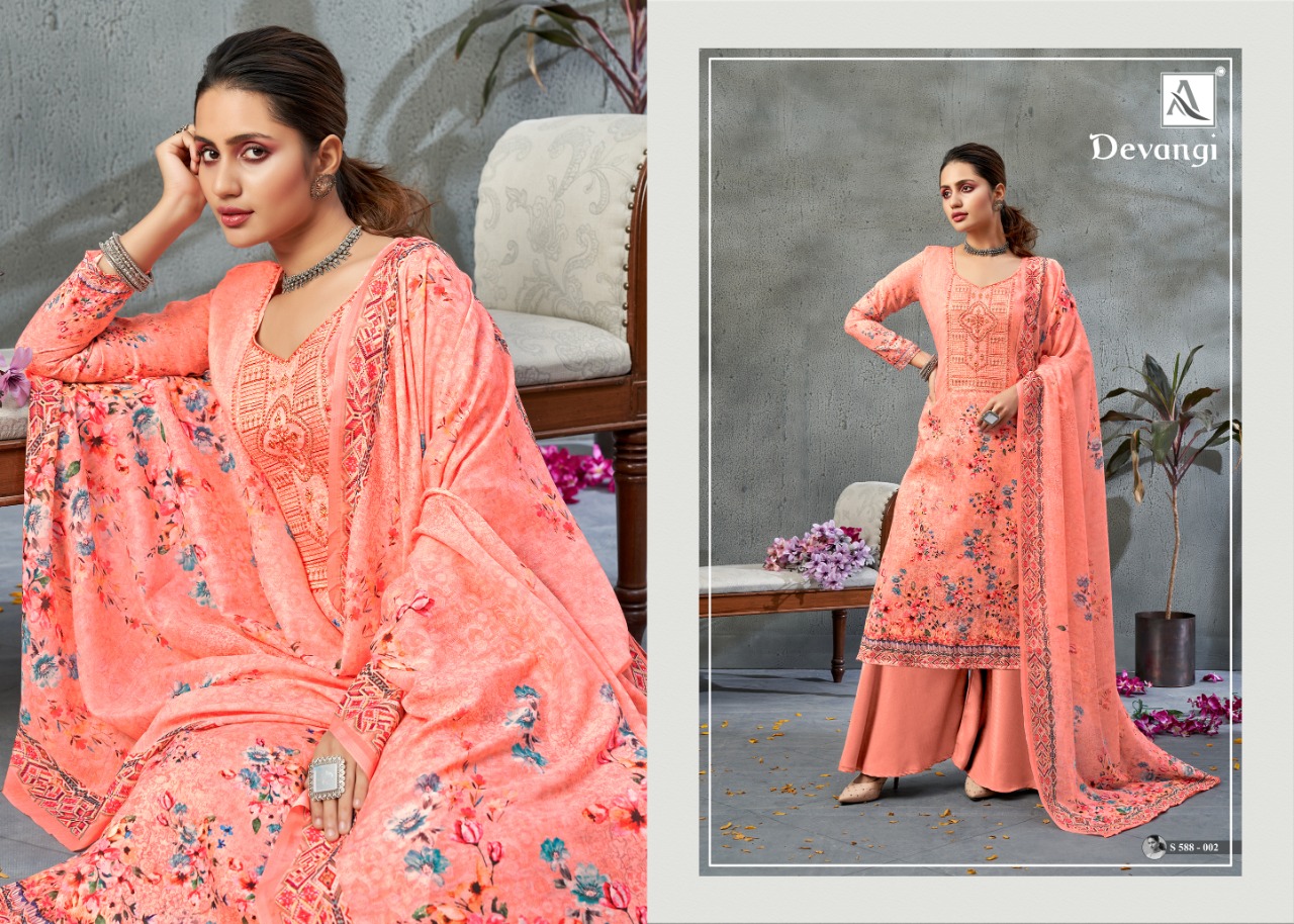 Alok Devangi  Designer Dress Material  Catalog