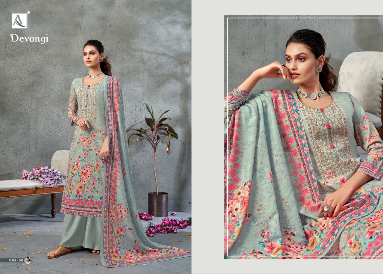 Alok Devangi  Designer Dress Material  Catalog