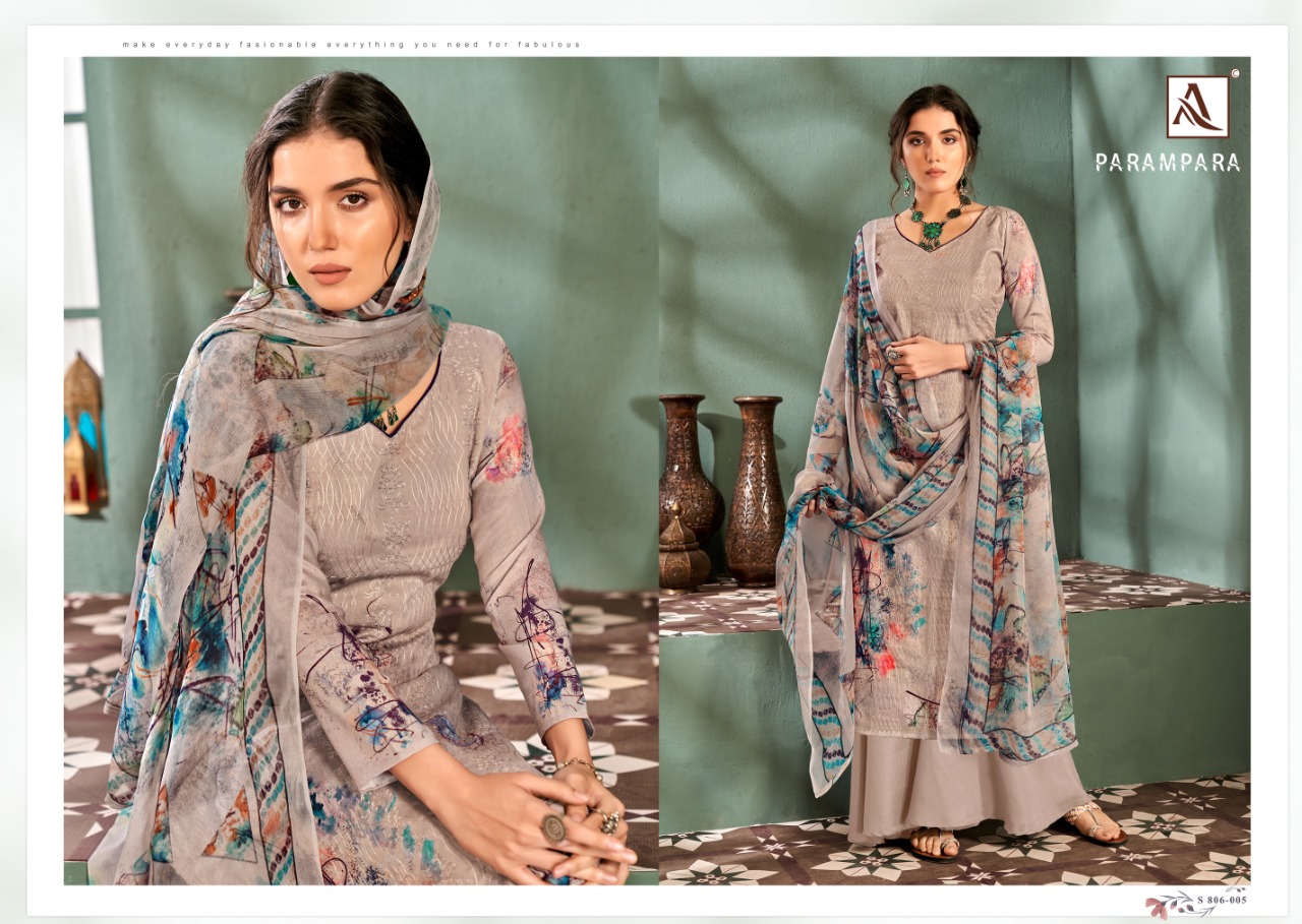 Alok Parampara  Designer Printed Buy Pure Jam  Cotton Dress Material  Catalog