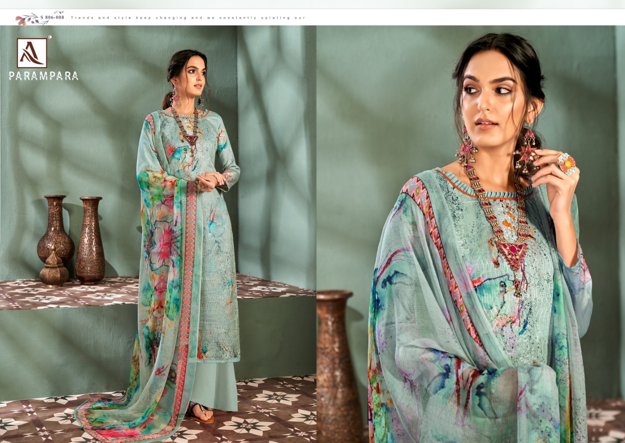 Alok Parampara  Designer Printed Buy Pure Jam  Cotton Dress Material  Catalog