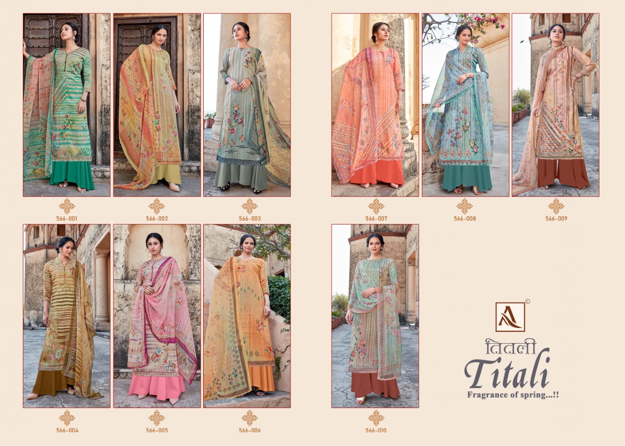 Alok Titali Ethnic Wear Designer Printed Salwar Kameez  Catalog