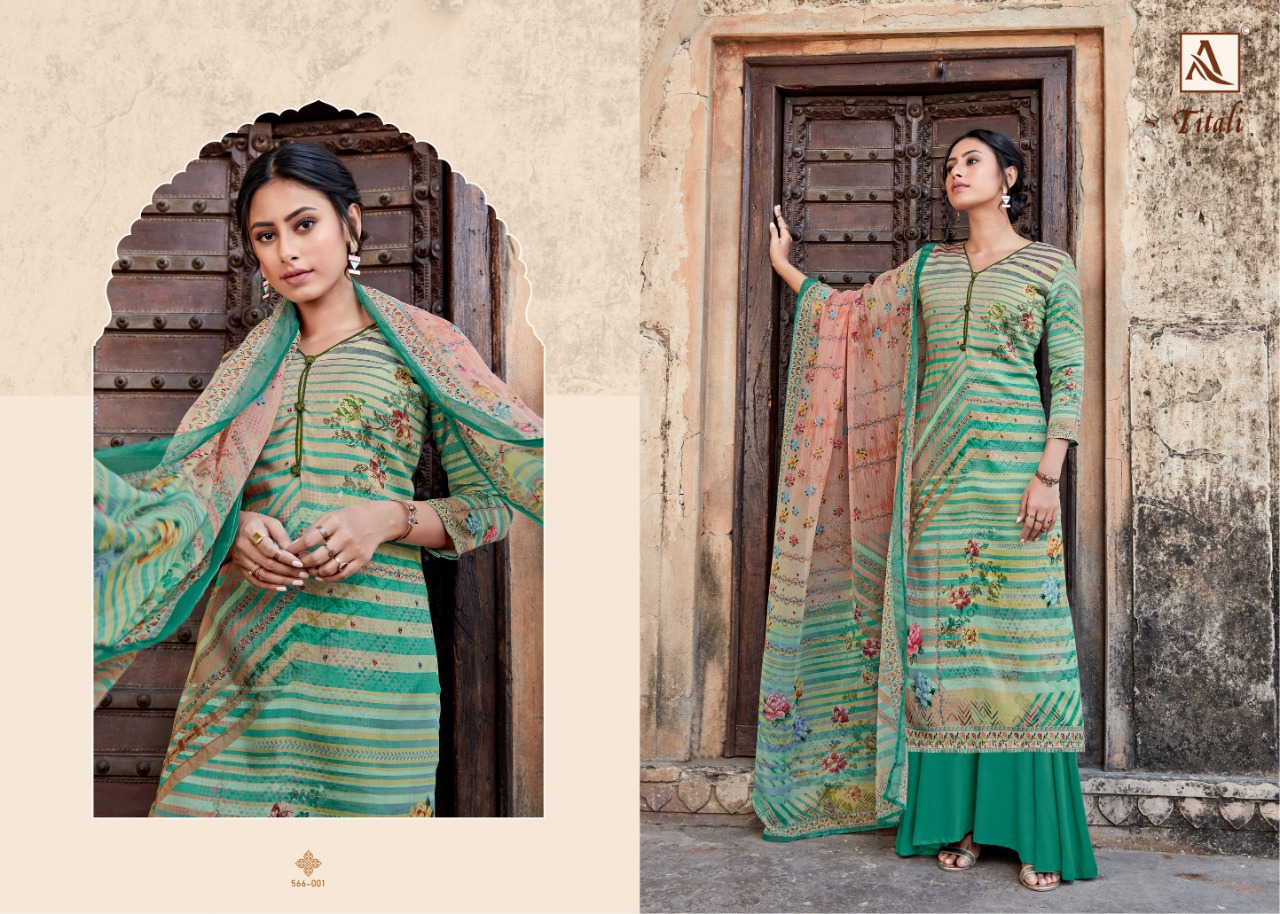 Alok Titali Ethnic Wear Designer Printed Salwar Kameez  Catalog