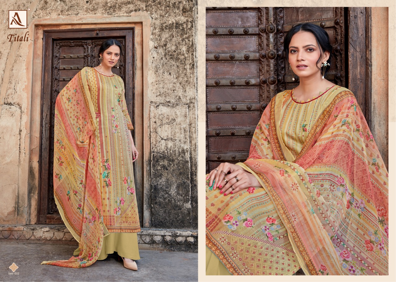 Alok Titali Ethnic Wear Designer Printed Salwar Kameez  Catalog