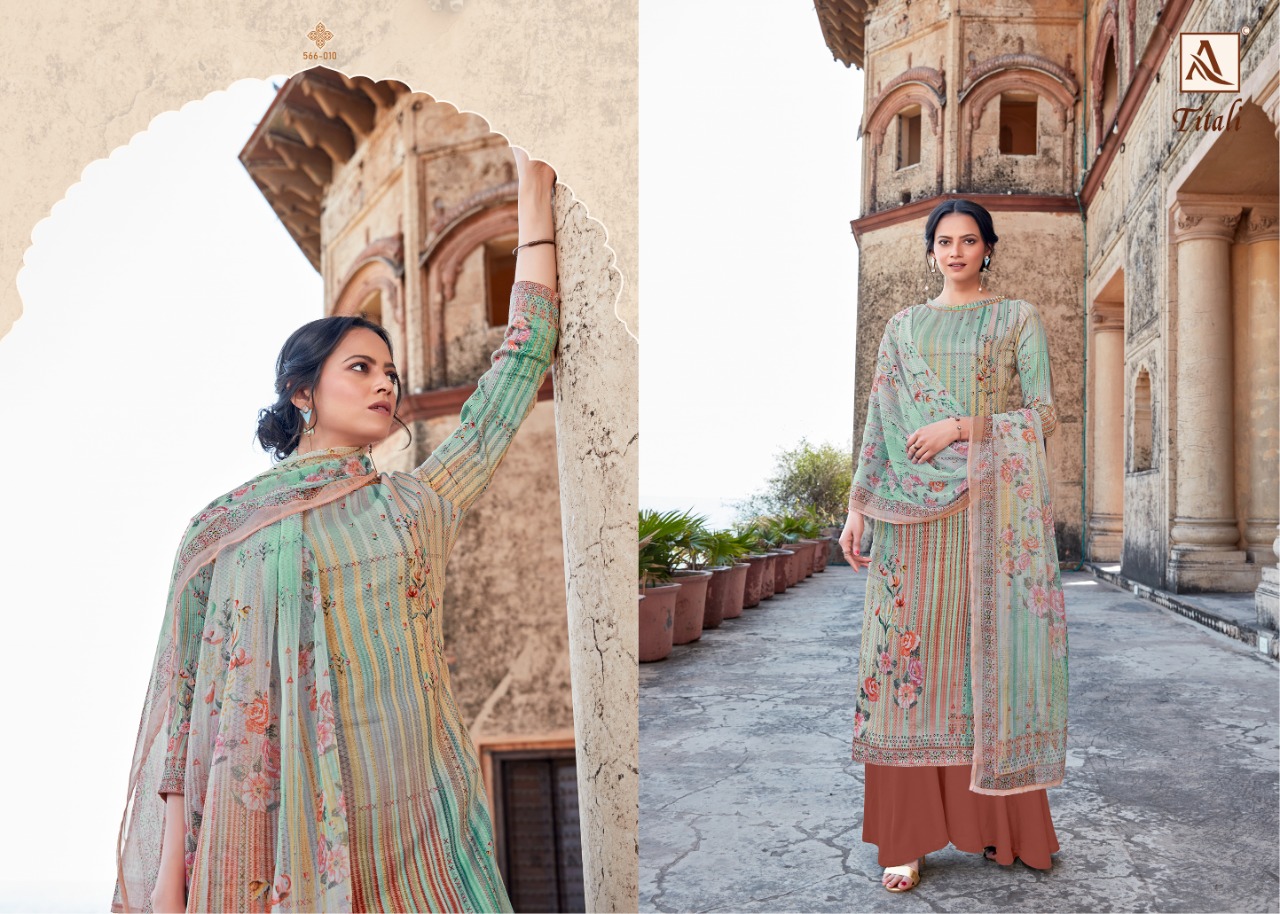 Alok Titali Ethnic Wear Designer Printed Salwar Kameez  Catalog