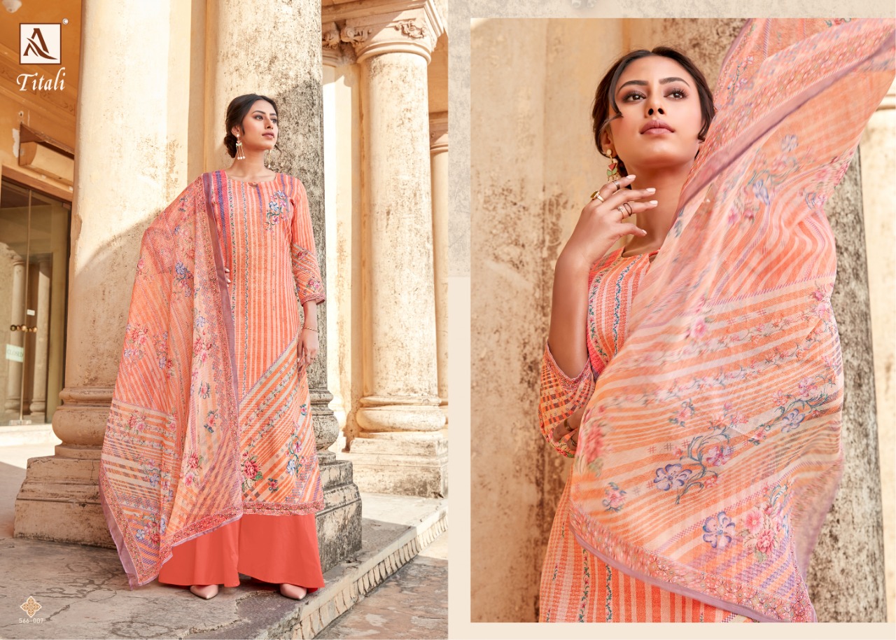 Alok Titali Ethnic Wear Designer Printed Salwar Kameez  Catalog